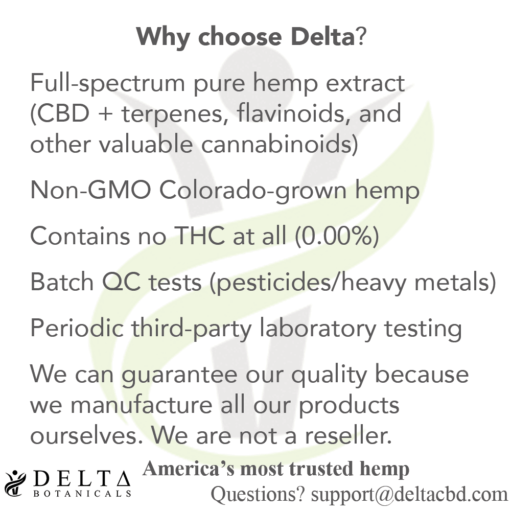 Delta Botanicals - Hemp Oil Tincture - Image 3